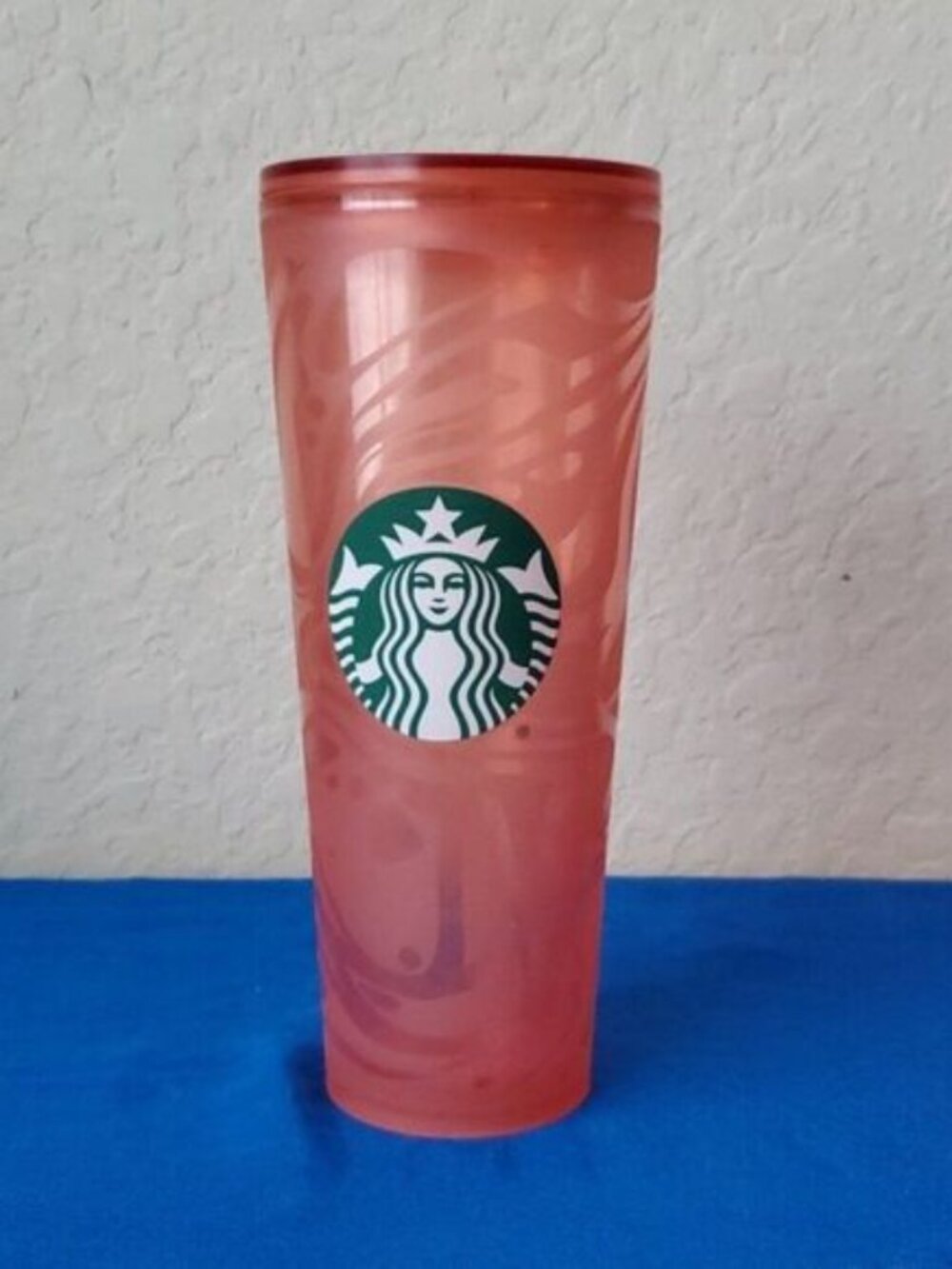Starbucks Summer 2020 Orange Coral Swirl Cold Cup Tumbler